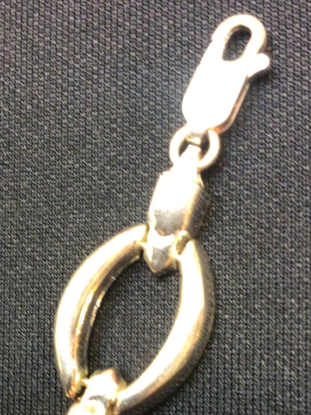 Stylish Sterling Silver Oval Link Bracelet 925 Italy